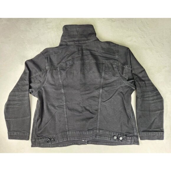 Levi's Women's Original Trucker Jacket Black Stretchy Size 2X/2TG/2EG - Picture 5 of 13